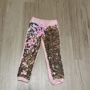 Pink Sequin Sweatpants